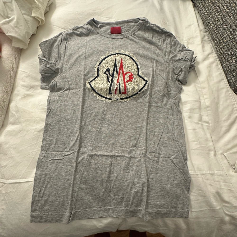 Moncler Lace Logo Patch Tshirt